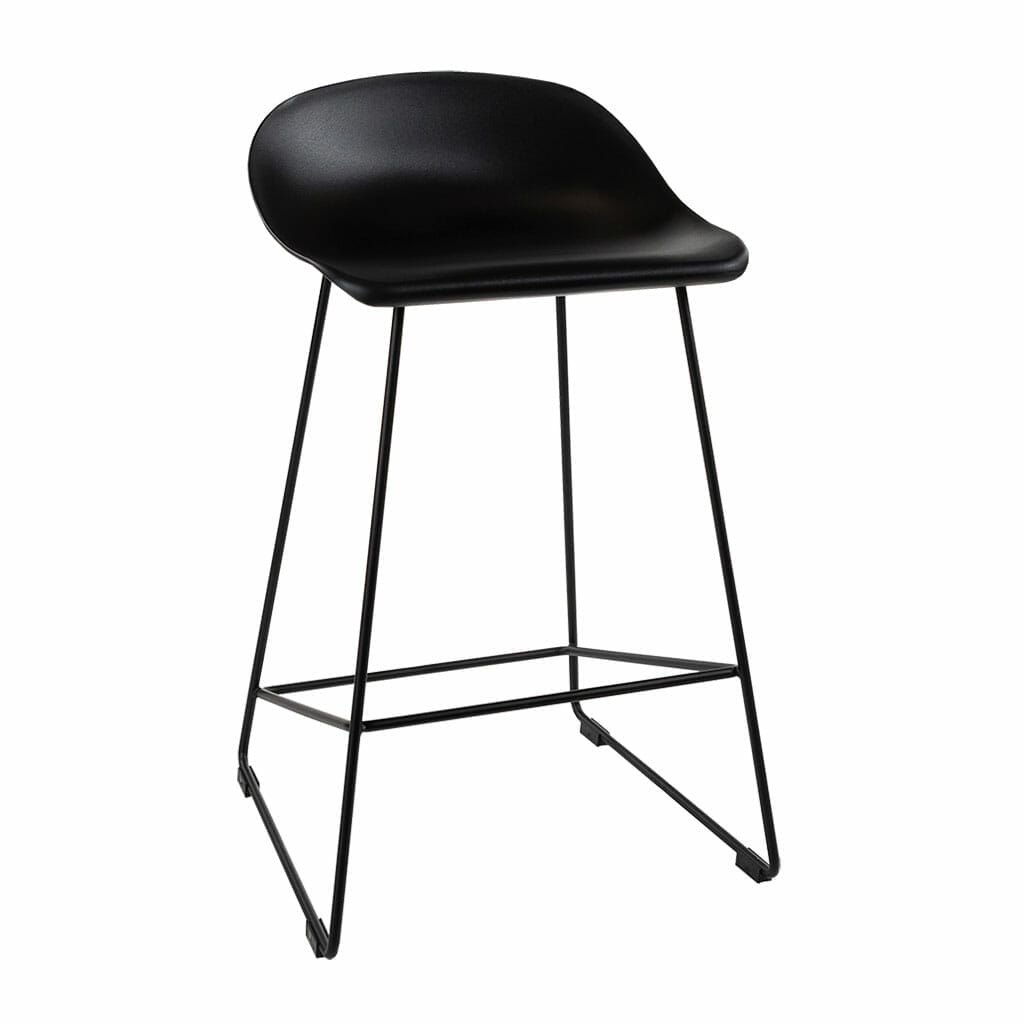 Black metal deals breakfast bar stools