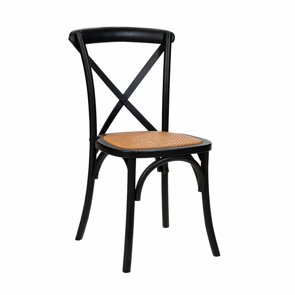 cross back bistro chairs