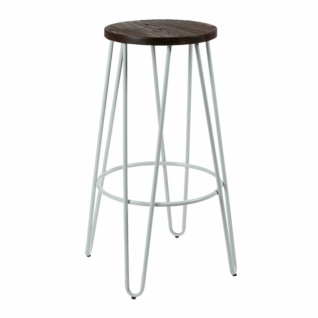 hairpin wooden bar stool