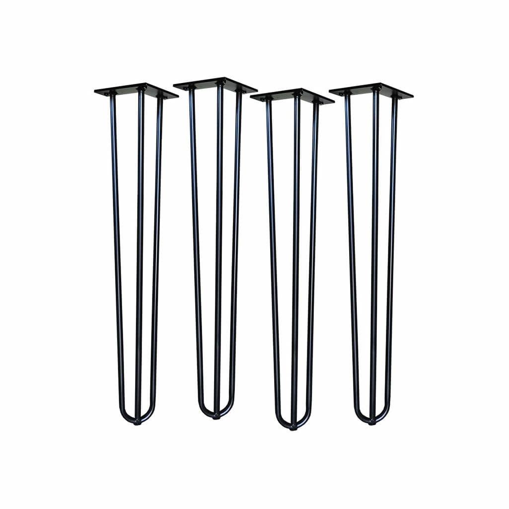 4 black hairpin outlet legs