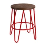 Hairpin stool red
