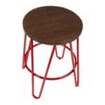 Hairpin stool red
