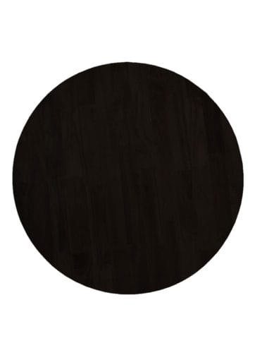 Round Rafael Timber Table Tops Black Rubberwood >
