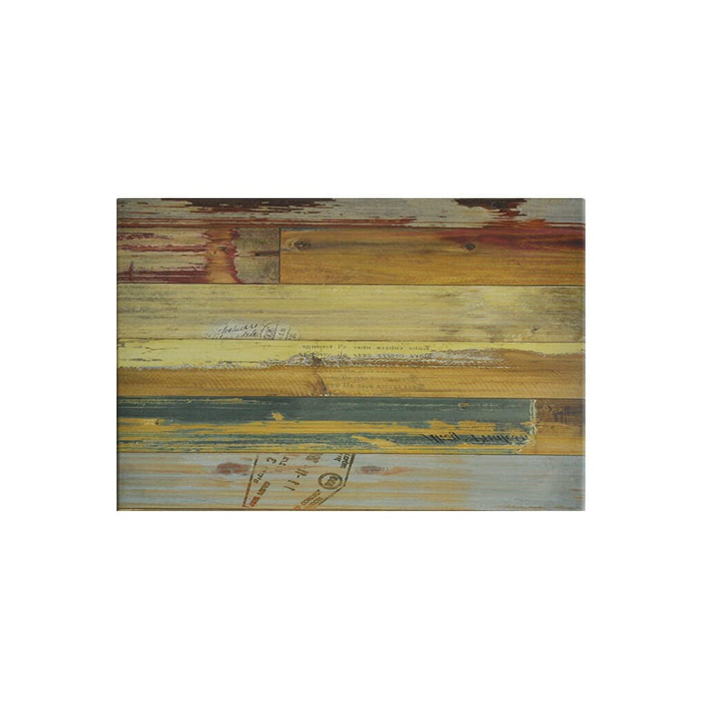 Rectangle Ricardo High Pressed Resin Table Tops Reclaimed Wood Finish