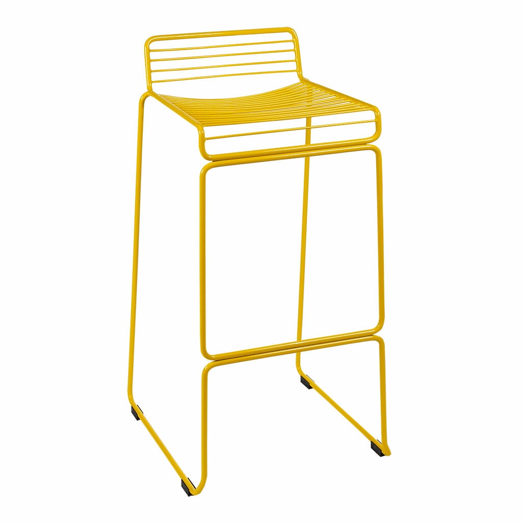 yellow saddle stool