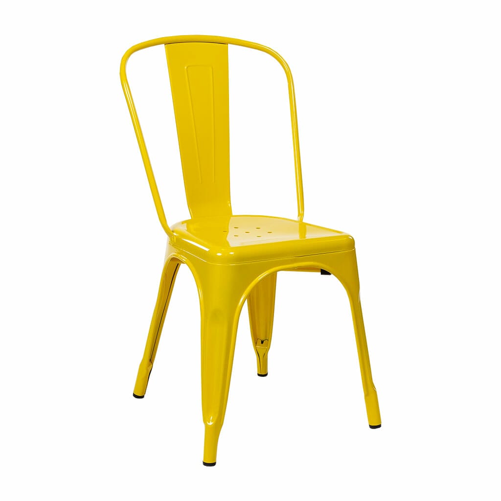 yellow tolix chairs