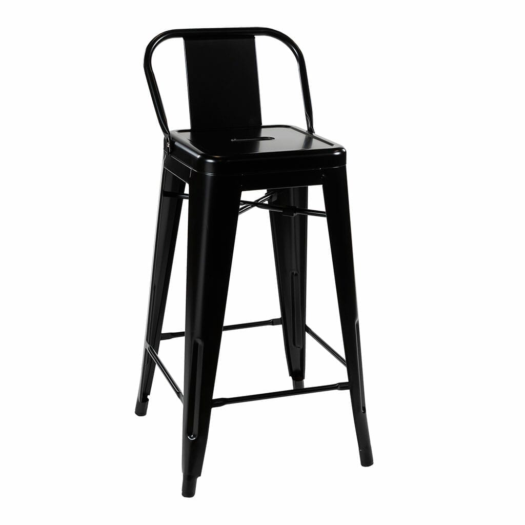 Tolix counter deals stool with back