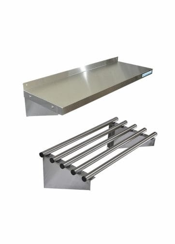 Stainless Steel Pipe Wall Shelves