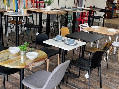 commercial outdoor cafe tables and chairs