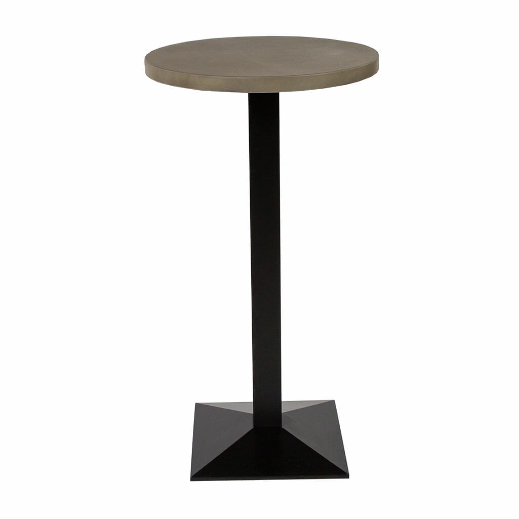 cement top round table