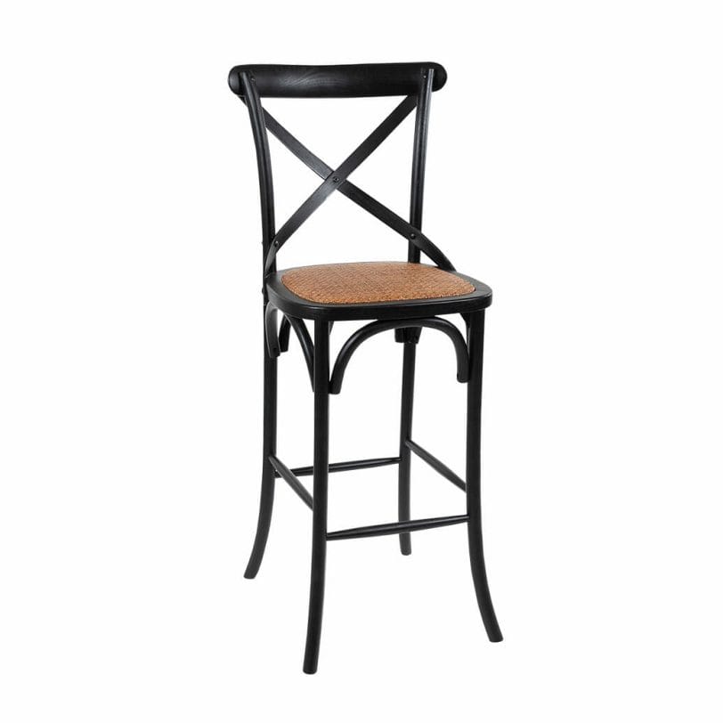 Crossback bar stool