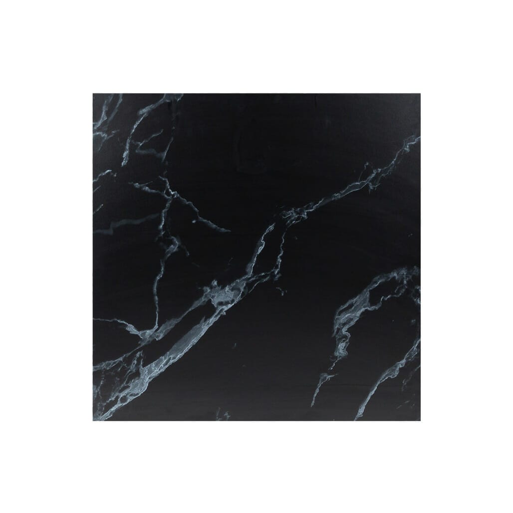 Black Marble Table Top - Square Ciro Melamine