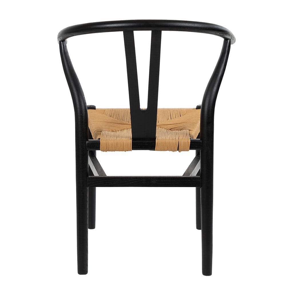 black wishbone chair set of 4