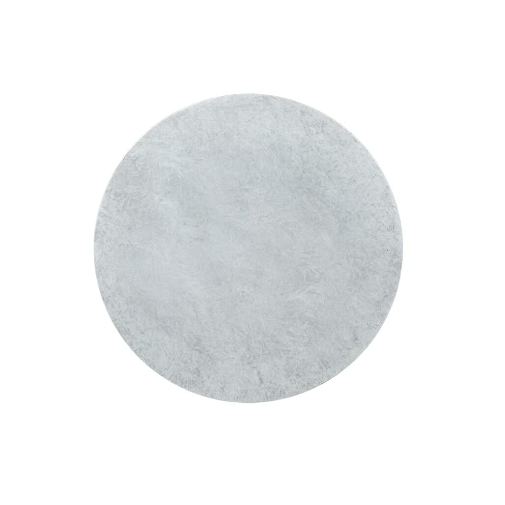 Round Pietra Cement Table Top, White