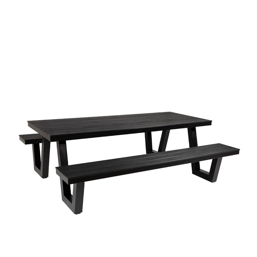 NEW Corsica Wave Aluminium Polywood Outdoor Picnic Table 220cm